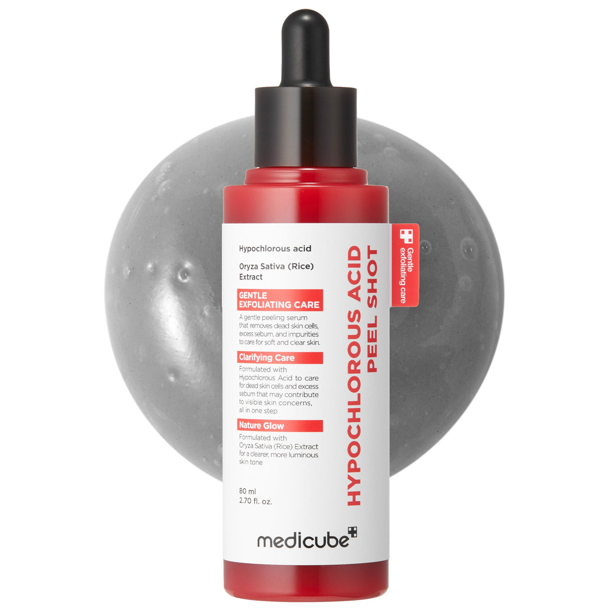 Medicube Hypochlorous Acid Peel Shot — Esfoliante Facial 80 ml — foto oficial da marca