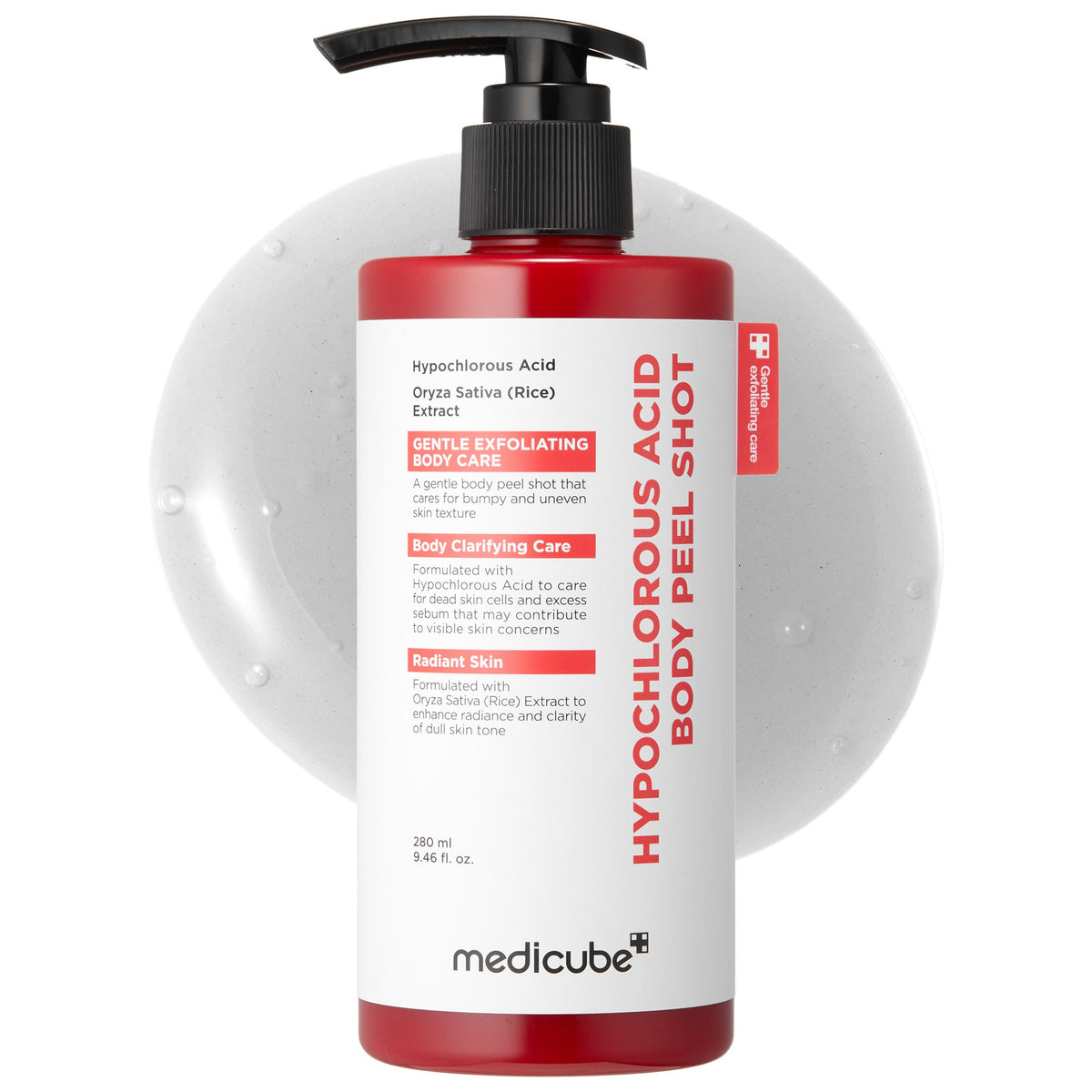 Medicube Hypochlorous Acid Rice Body Peel Shot — Esfoliante corporal