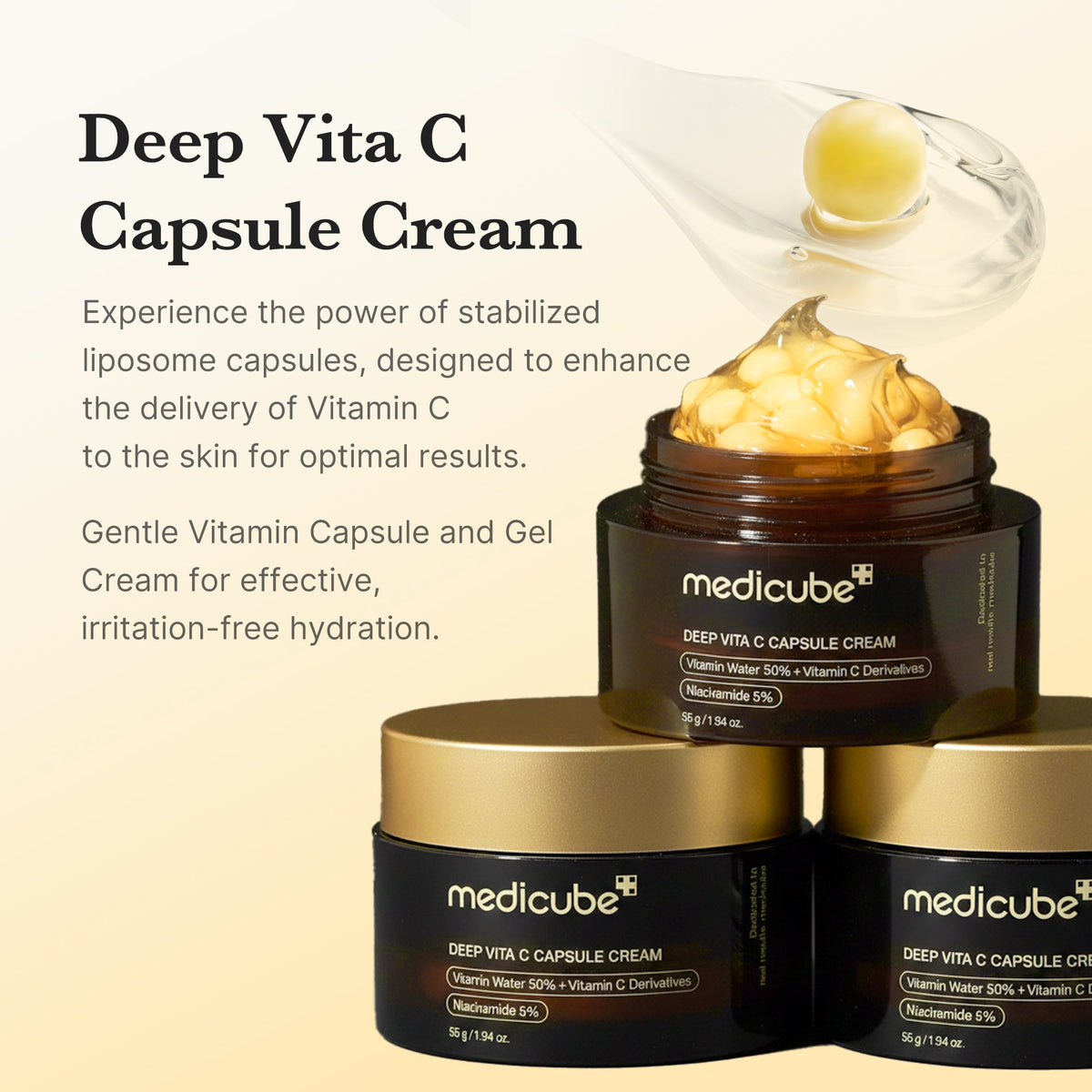 Medicube Deep Vita C Capsule Cream — Creme Facial 55 g — foto oficial da marca