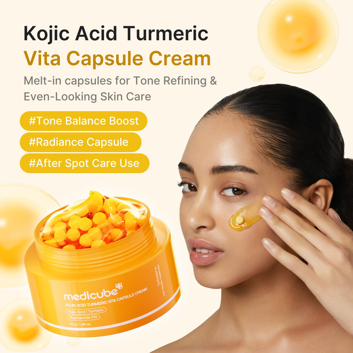 Medicube Kojic Acid Turmeric Vita Capsule — Creme Facial 53 g — foto oficial da marca
