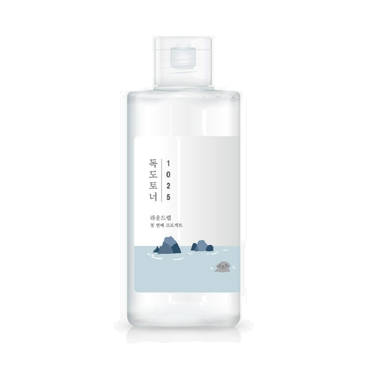 ROUND LAB 1025 Dokdo Toner 200 ml — frasco oficial em fundo branco