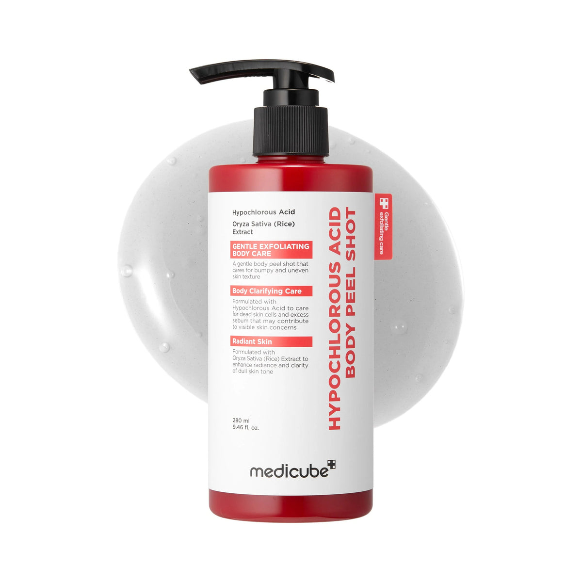 Medicube Hypochlorous Acid Rice Body Peel Shot — Esfoliante corporal