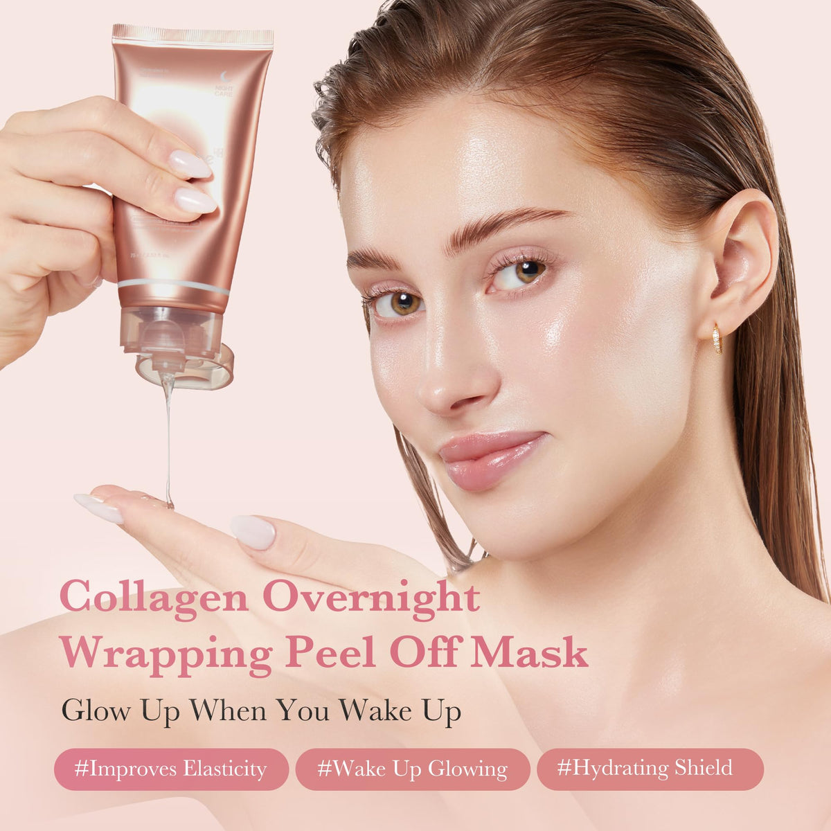 Medicube Collagen Night Wrapping Mask — Máscara Facial Peel-Off Noturna 75 ml — foto oficial da marca