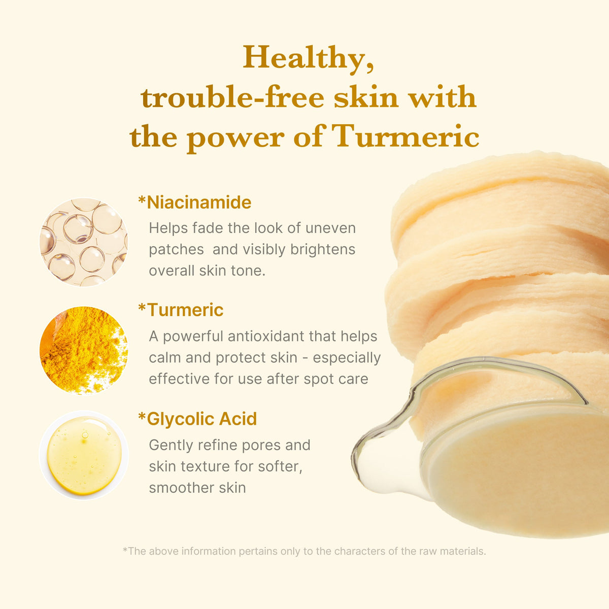 Medicube Kojic Acid Turmeric Toner Pad — 70 discos, 160 ml — foto oficial da marca
