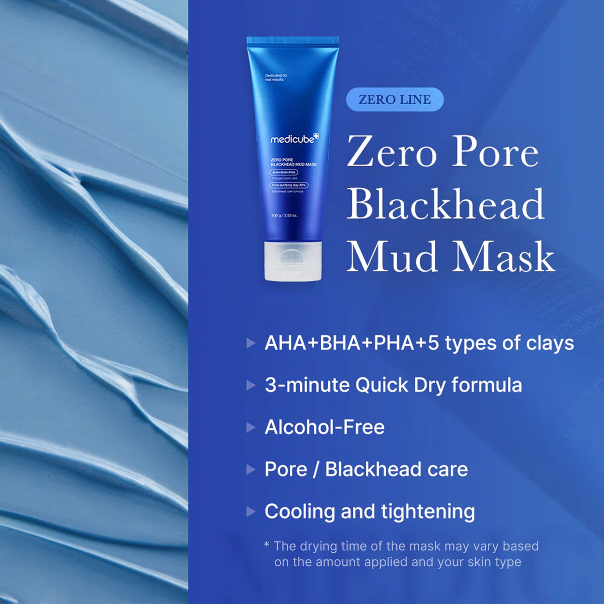 Medicube Zero Pore Blackhead Mud — Máscara facial 100 ml