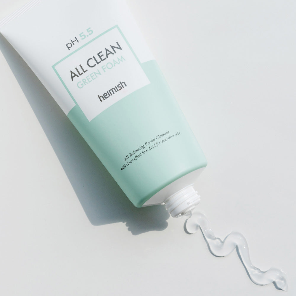 Heimish All Clean Green Foam 150 g aberto com textura em gel — foto oficial