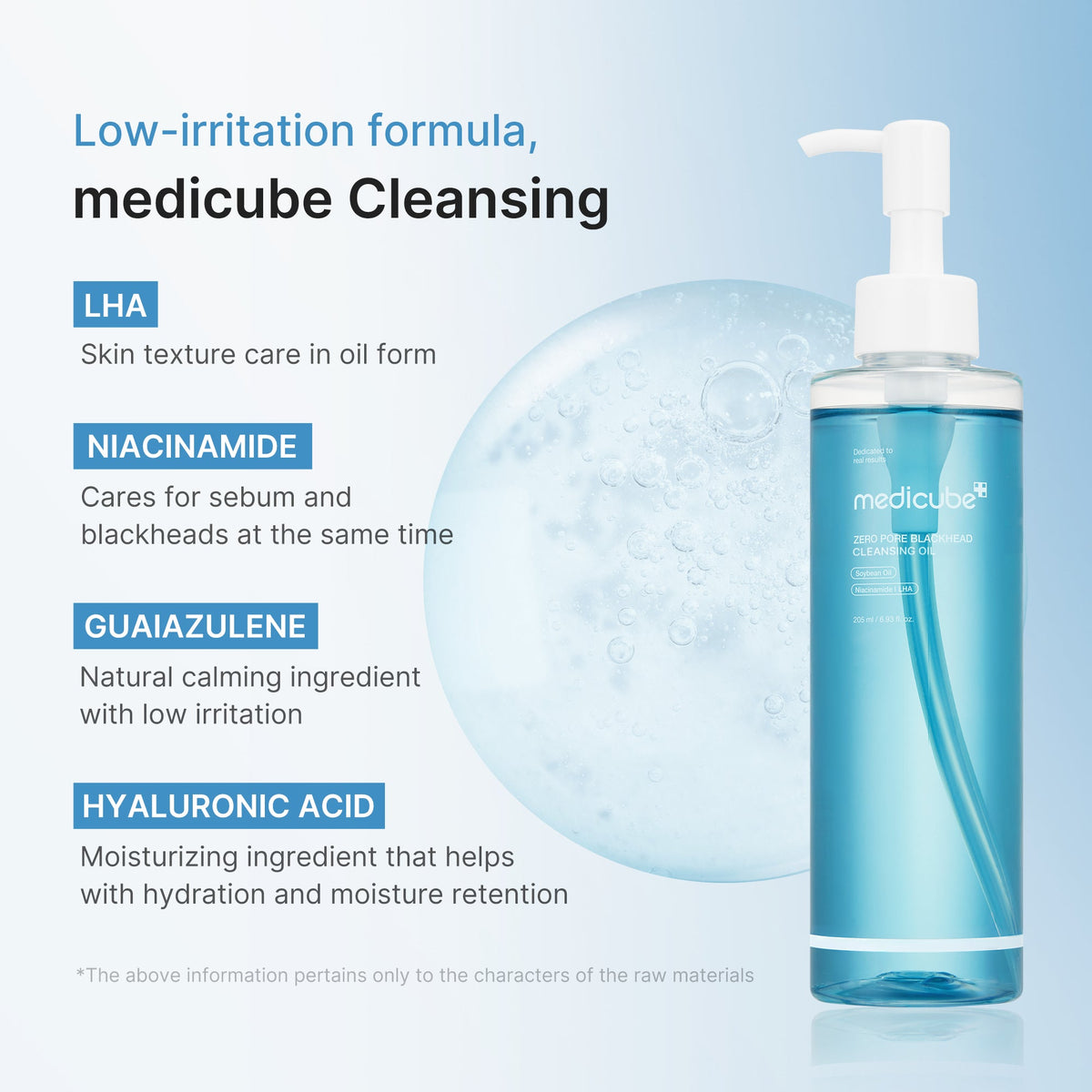 Medicube Zero Pore Blackhead Deep Cleansing — Óleo de Limpeza 205 ml — foto oficial da marca
