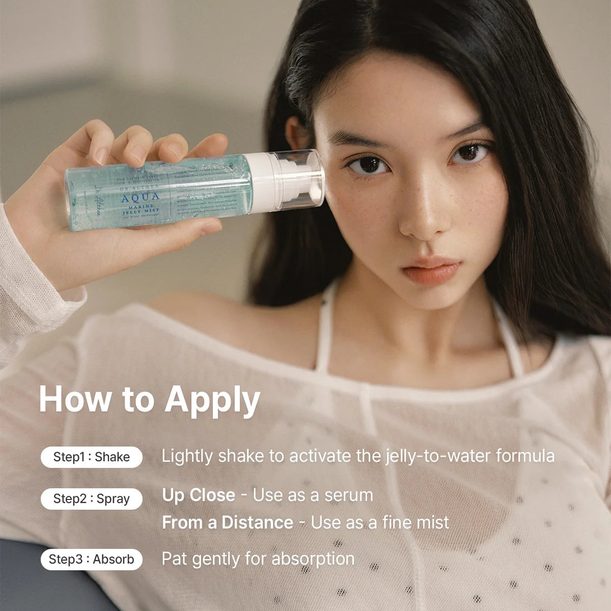 Dr.Althea Aqua Marine Jelly Mist 100 ml — modo de uso oficial