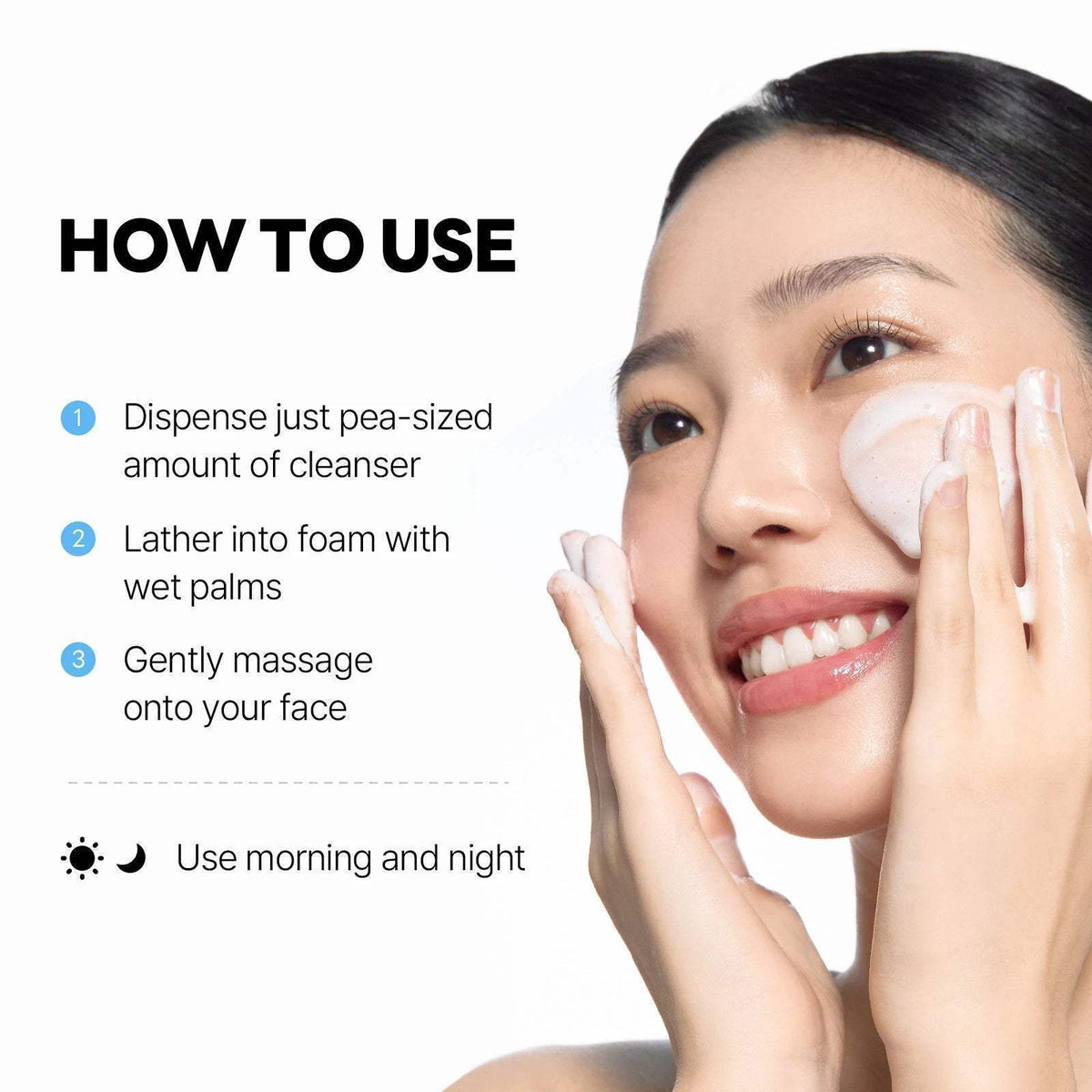 ROUND LAB 1025 Dokdo Cleanser 150 ml — modo de uso oficial