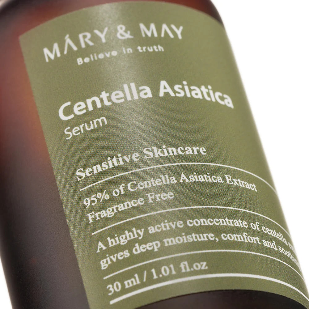 Mary&May Centella Asiatica Serum 30 ml — detalhe do rótulo