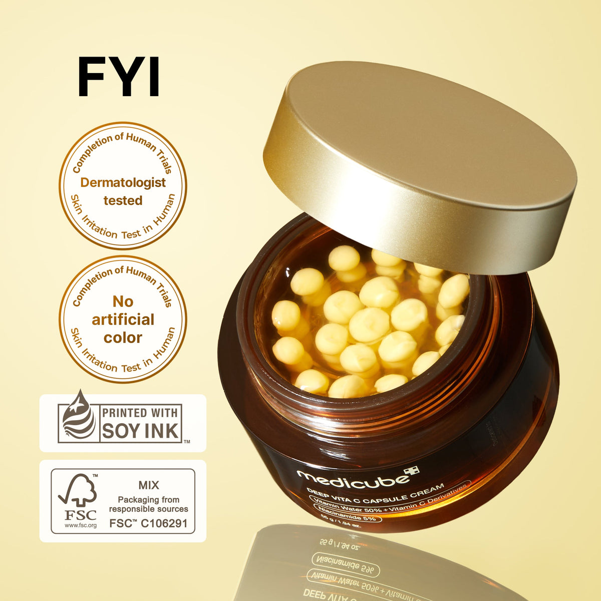 Medicube Deep Vita C Capsule Cream — Creme Facial 55 g — foto oficial da marca