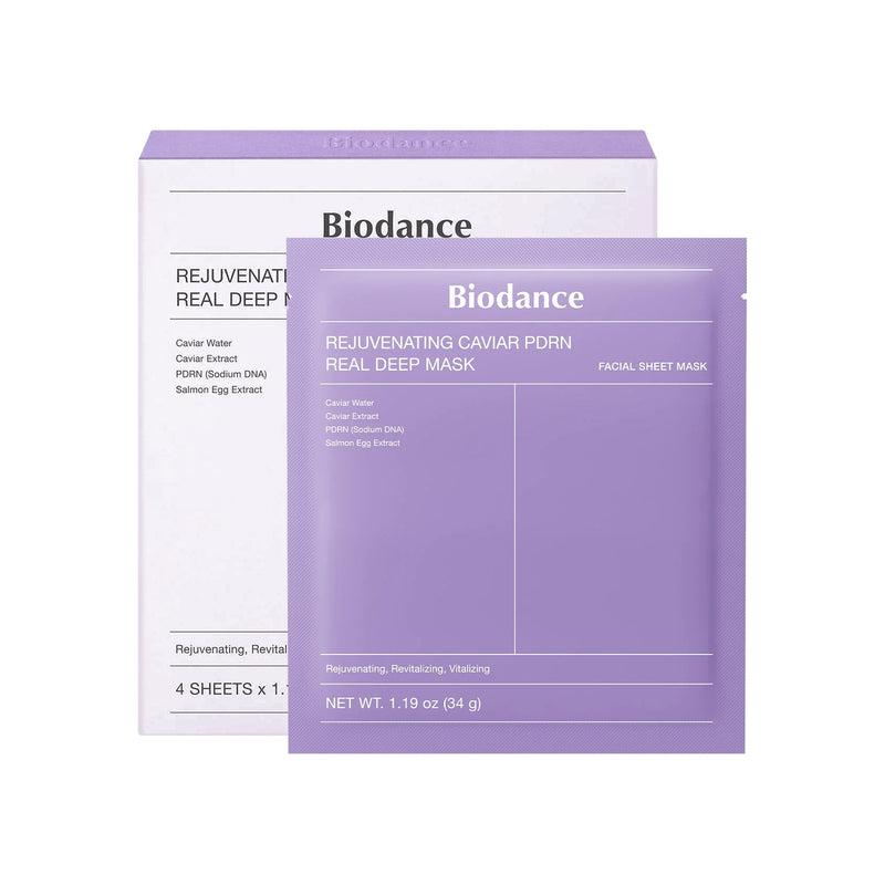 Biodance Rejuvenating Caviar PDRN Real Deep Mask — 4 × 34 g