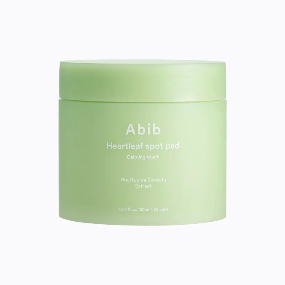 Abib Heartleaf Spot Pad Calming Touch — Discos Faciais 150 ml, 80 unidades