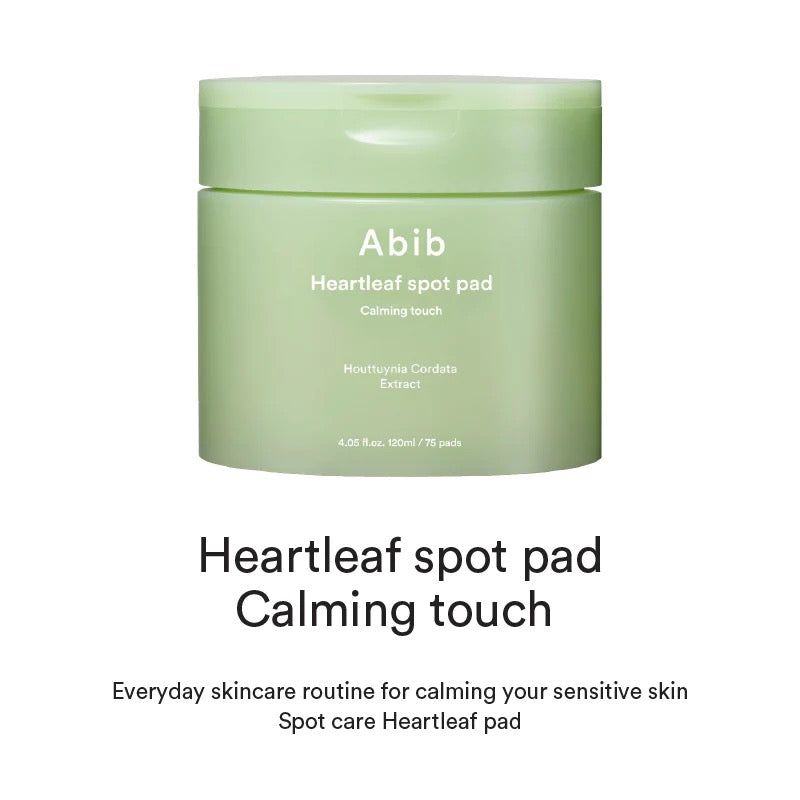 Abib Heartleaf Spot Pad Calming Touch — Discos Faciais 150 ml (80 un)