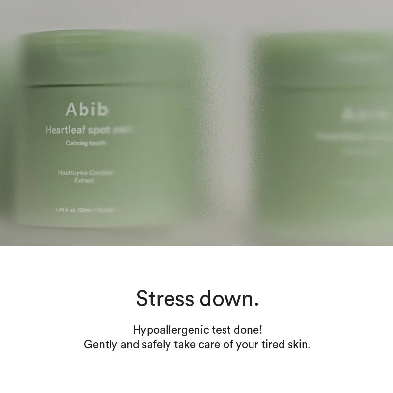 Abib Heartleaf Spot Pad Calming Touch — Discos Faciais 150 ml (80 un)
