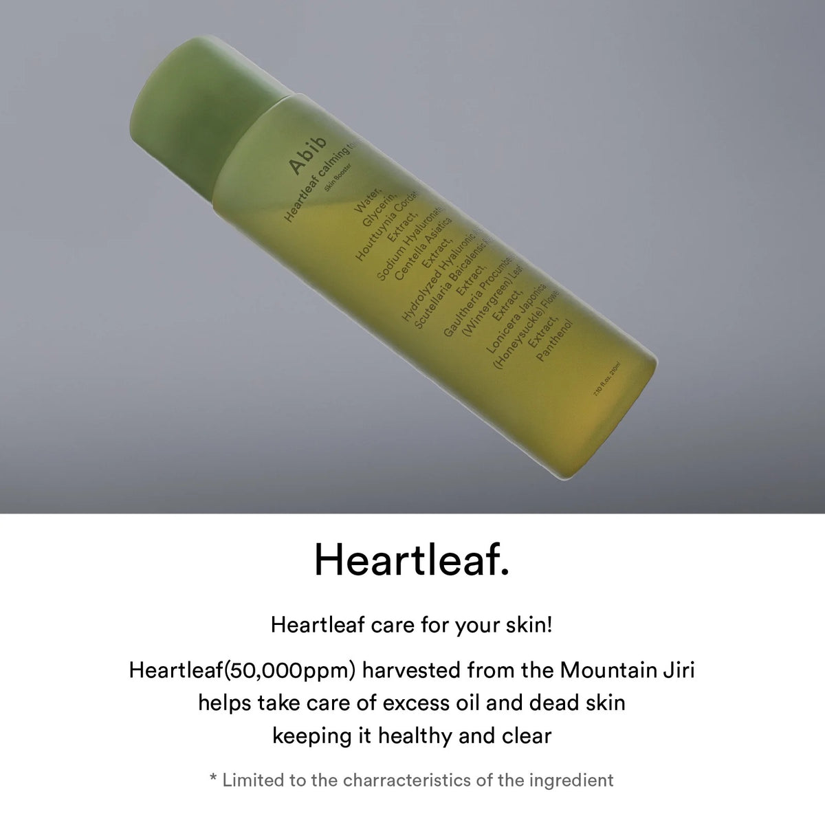 Abib Heartleaf Calming Toner Skin Booster — Tônico Facial 200 ml
