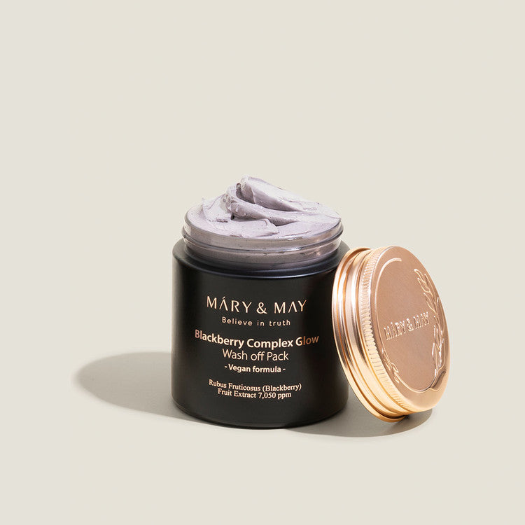 Mary&May Blackberry Complex Glow Wash Off — Máscara Facial 125 g
