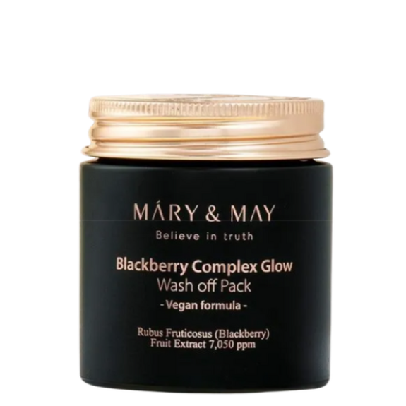 Mary&May Blackberry Complex Glow Wash Off — Máscara Facial 125 g