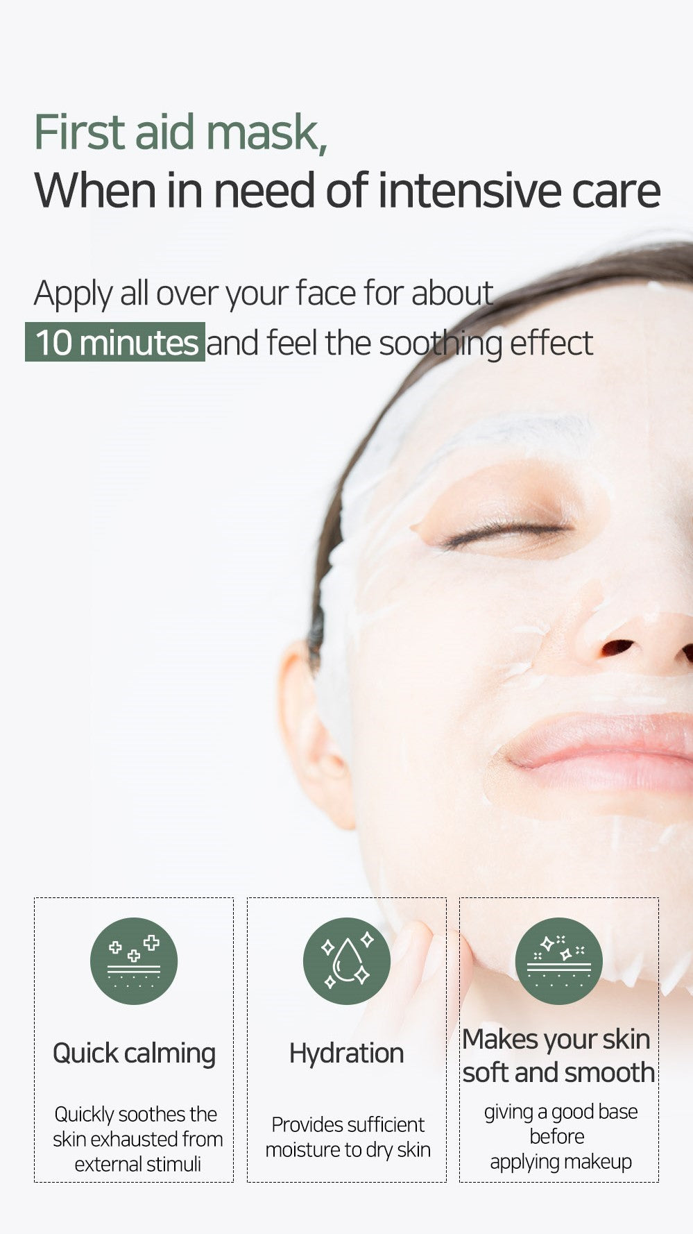 Mary&May Cica Houttuynia Cordata Tea Tree Calming — Máscara Facial 30 unidades