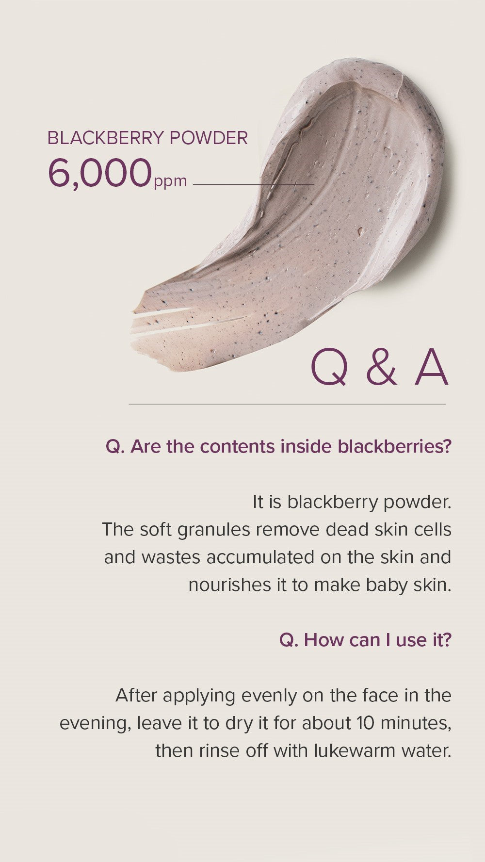 Mary&May Blackberry Complex Glow Wash Off — Máscara Facial 125 g