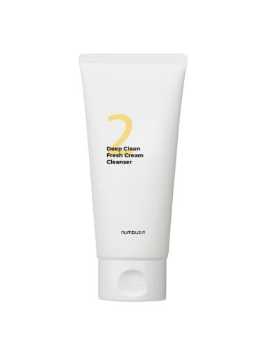 numbuz:n No.2 Deep Clean Fresh Cream Cleanser — Espuma de Limpeza Facial 120 ml