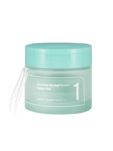 numbuzin No.1 Centella Re-Leaf Green Toner — Discos Faciais 190 ml