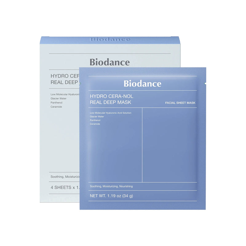 Biodance Hydro Cera-nol Real Deep Mask — 4 Máscaras de 34 g
