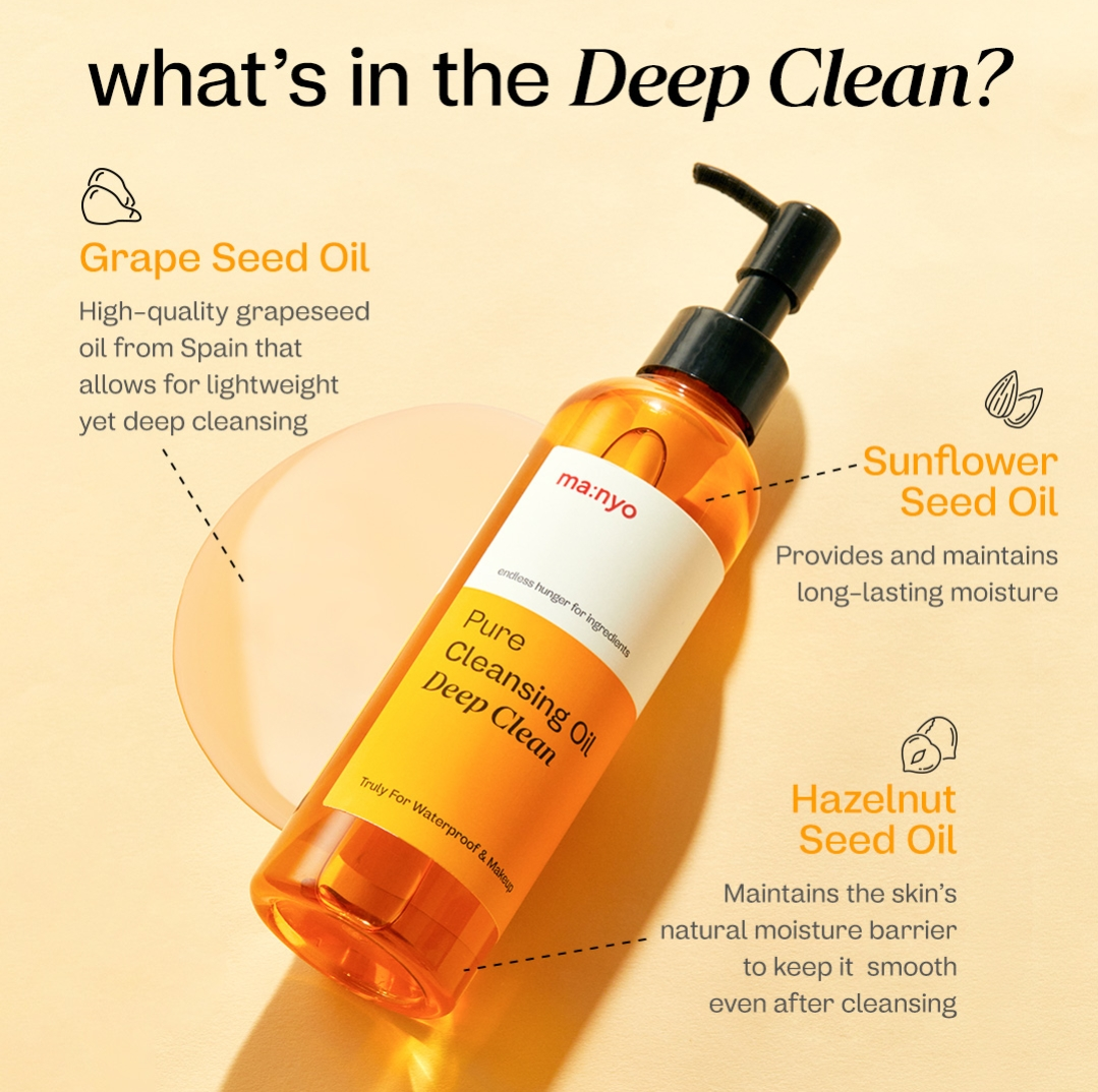 ma:nyo Pure Cleansing Oil Deep Clean — Óleo de Limpeza Facial 200 ml