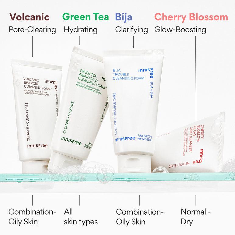 Innisfree Green Tea Amino Acid Cleansing Foam — Espuma de Limpeza Facial 150 ml