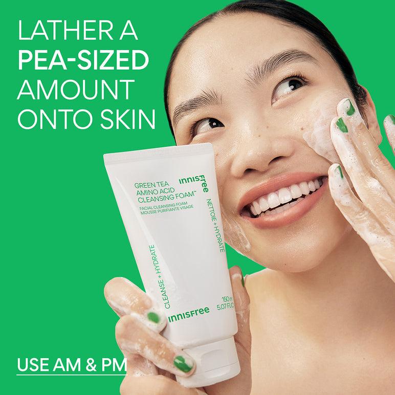 Innisfree Green Tea Amino Acid Cleansing Foam — Espuma de Limpeza Facial 150 ml