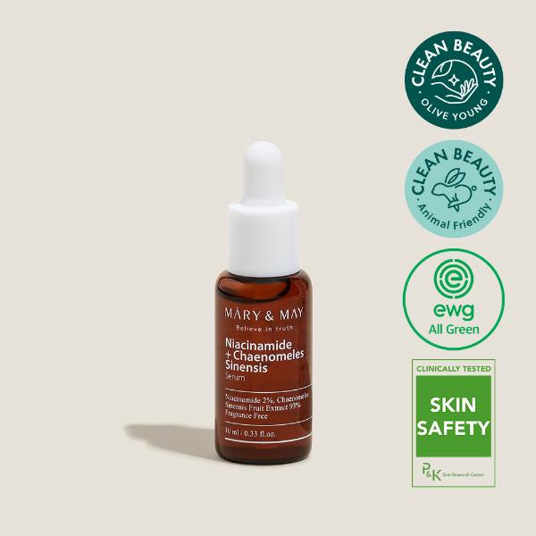 Mary&May Niacinamide + Chaenomeles Sinensis — Sérum Facial 10 ml (Miniatura)