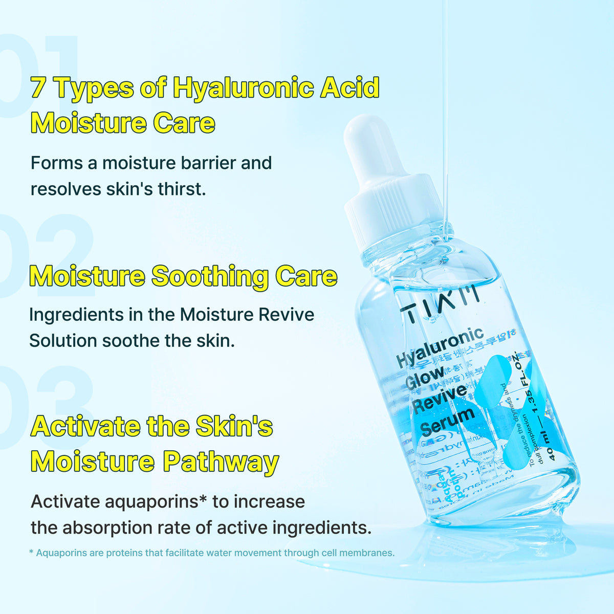 TIA'M Hyaluronic Glow Revive Serum — Sérum Facial 40 ml
