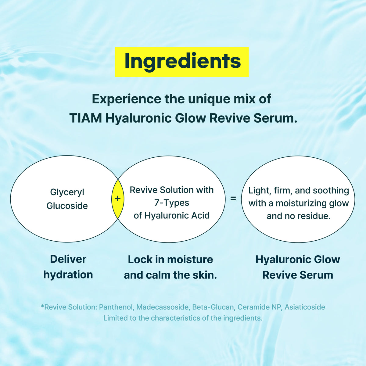 TIA'M Hyaluronic Glow Revive Serum — Sérum Facial 40 ml