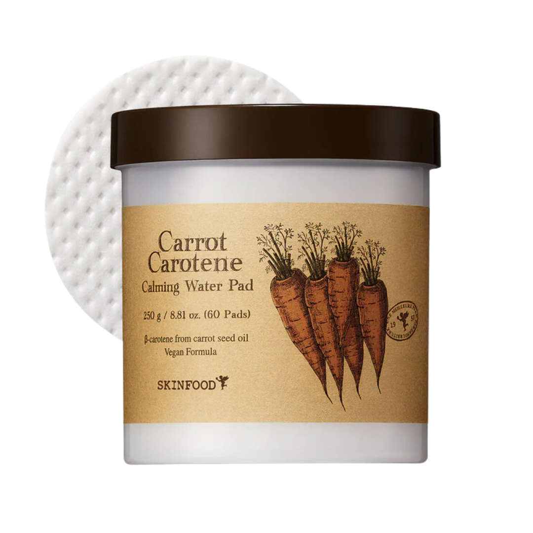 SKINFOOD Carrot Carotene Calming Water Pad — 60 Discos / 250 g