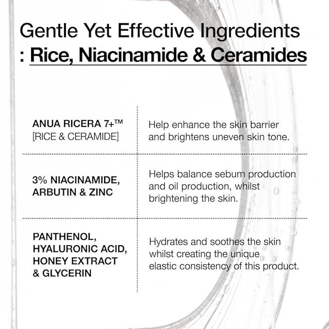 Anua Rice Ceramide 7 Hydrating Barrier Serum — Sérum Facial 50 ml