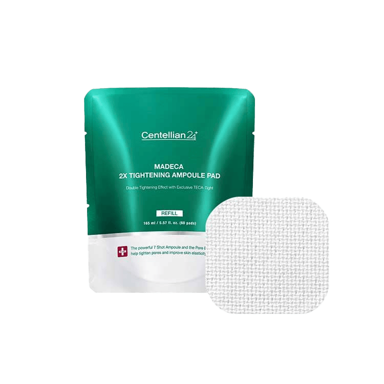 Centellian24 Madeca Double Tightening Ampoule Pad Refil — Discos Faciais 60 unidades