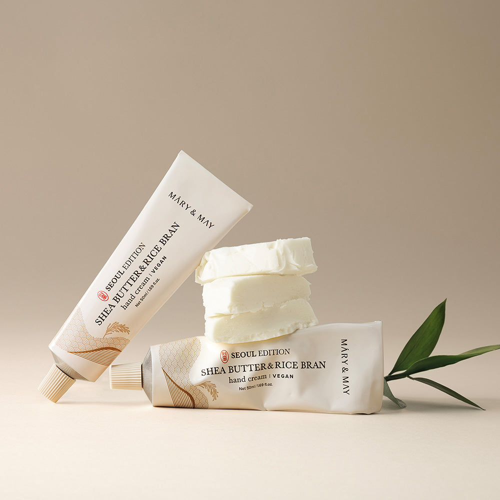 Mary&May Seoul Edition Shea Butter & Rice Bran Hand Cream — Creme para as Mãos 50 ml
