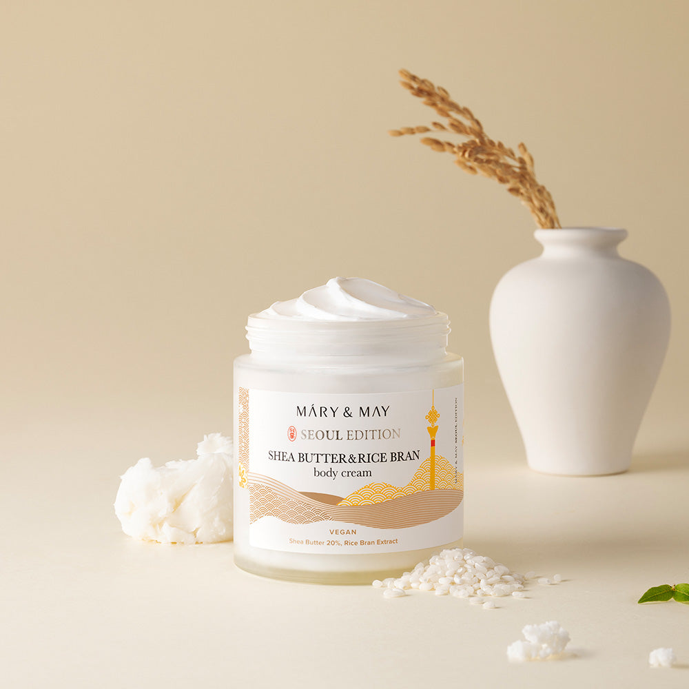 Mary&May Shea Butter & Rice Bran — Creme Corporal 250 ml