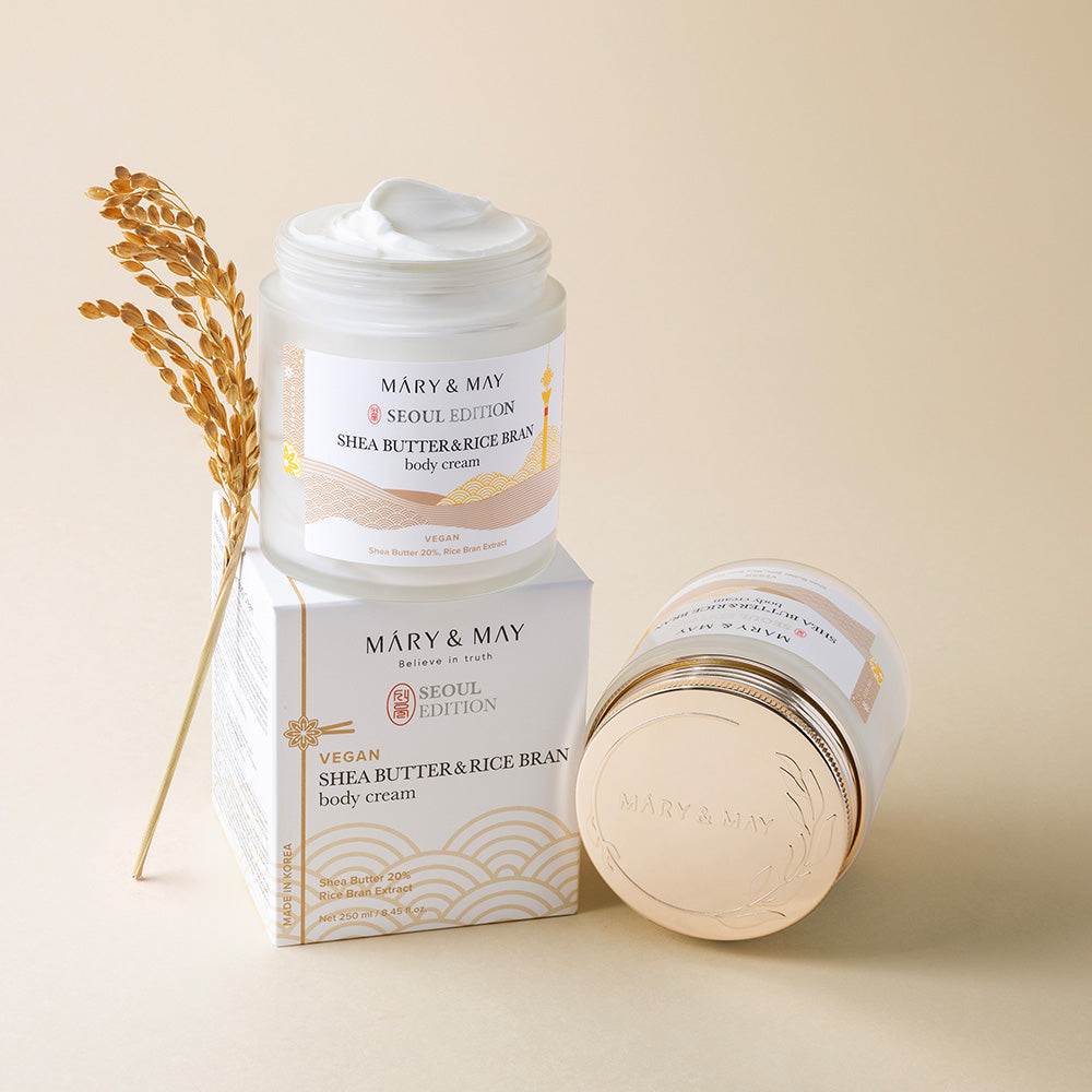 Mary&May Shea Butter & Rice Bran — Creme Corporal 250 ml