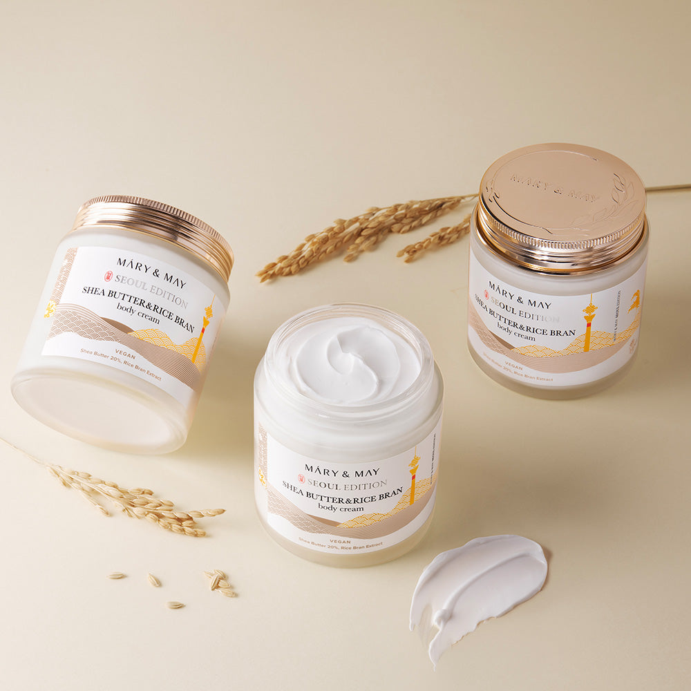 Mary&May Shea Butter & Rice Bran — Creme Corporal 250 ml
