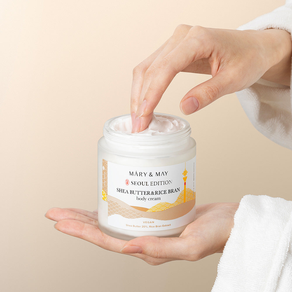 Mary&May Shea Butter & Rice Bran — Creme Corporal 250 ml