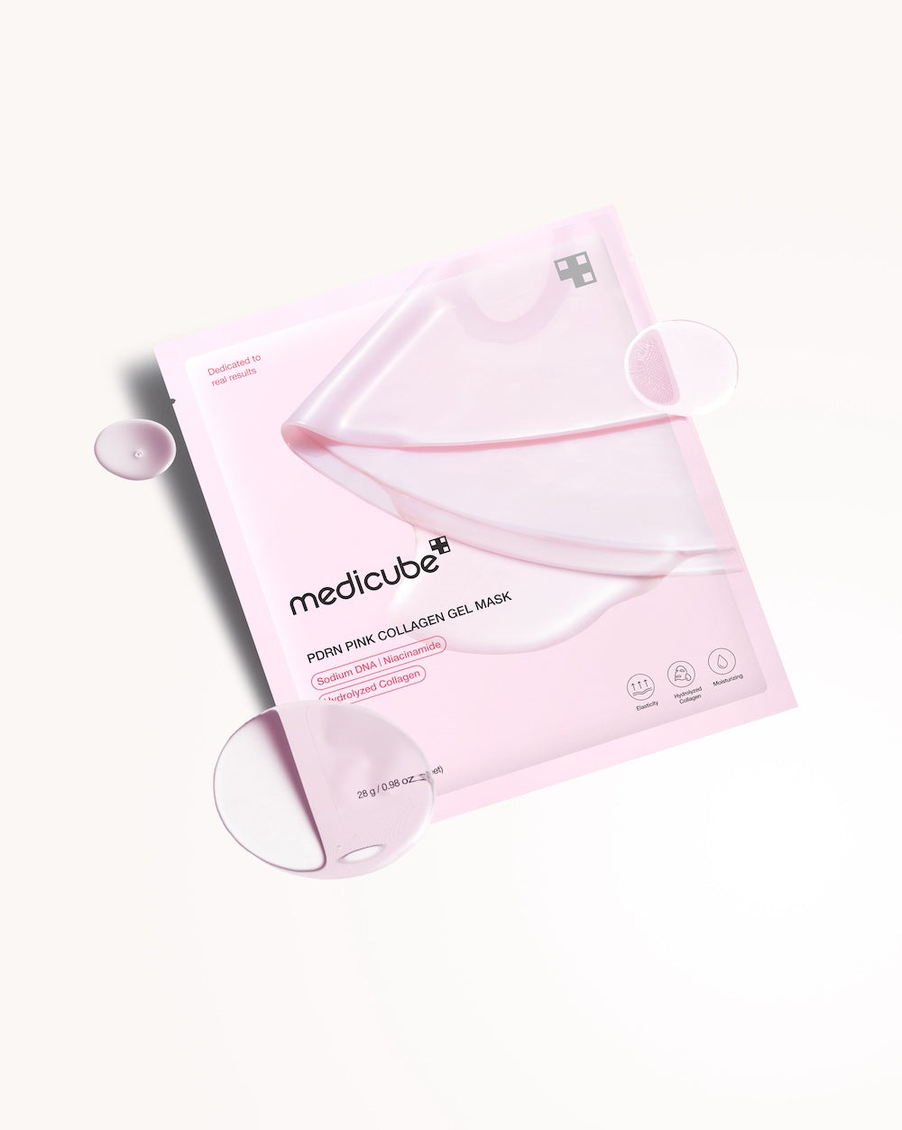 Medicube PDRN Pink Collagen Gel — Máscara Facial 4 un