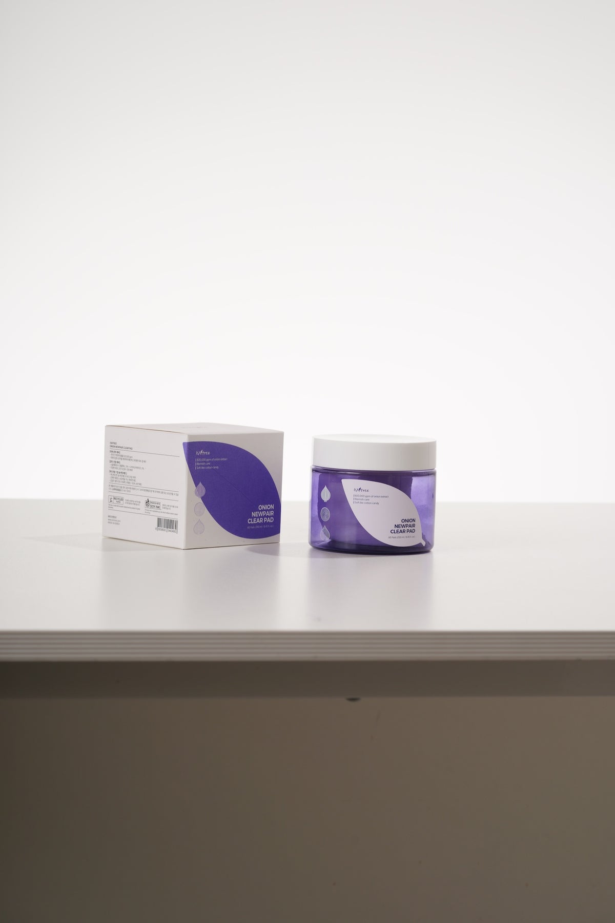 Isntree Onion NewPair Clear — Discos Faciais 250 ml (60 un)