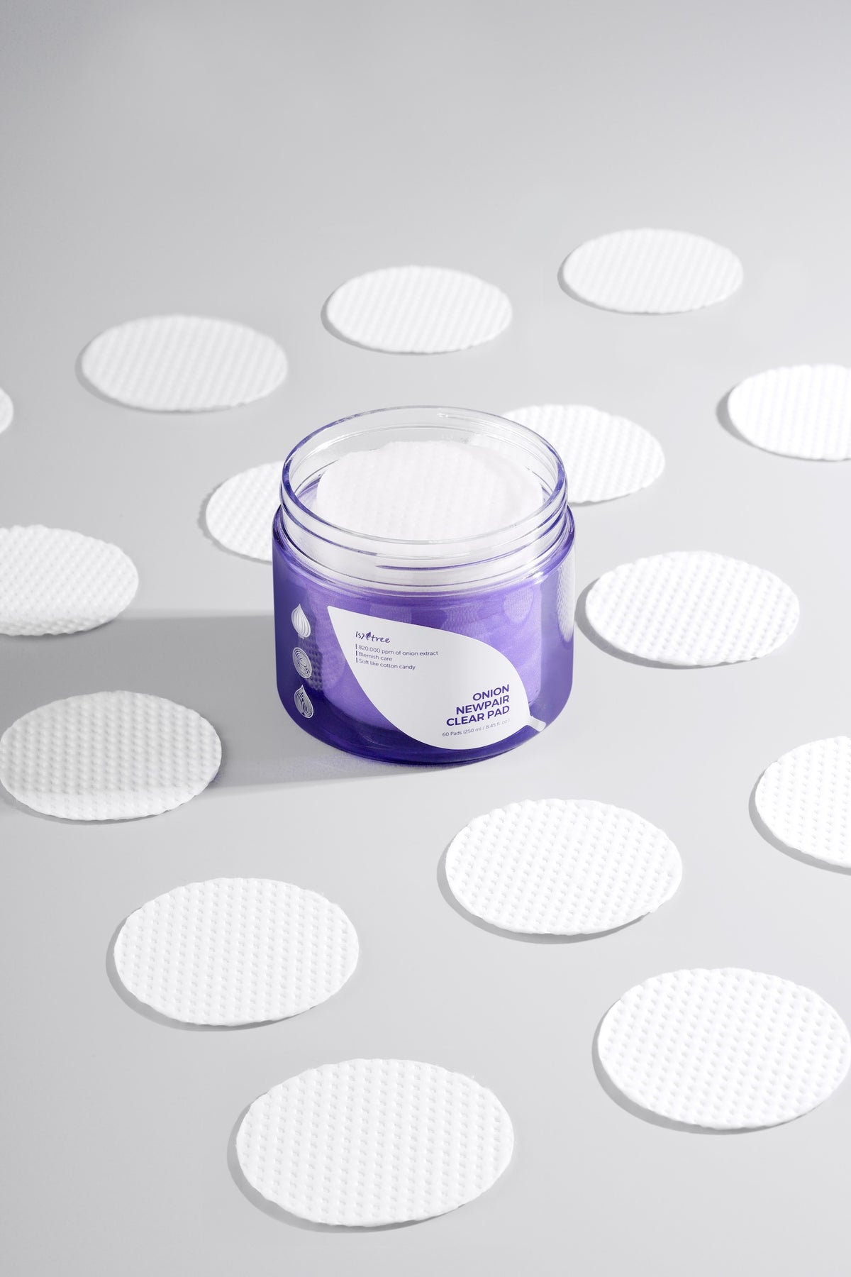 Isntree Onion NewPair Clear — Discos Faciais 250 ml (60 un)