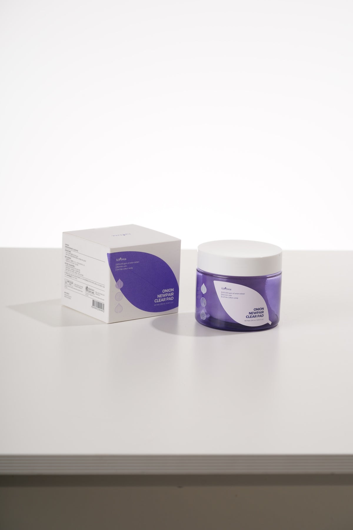 Isntree Onion NewPair Clear — Discos Faciais 250 ml (60 un)