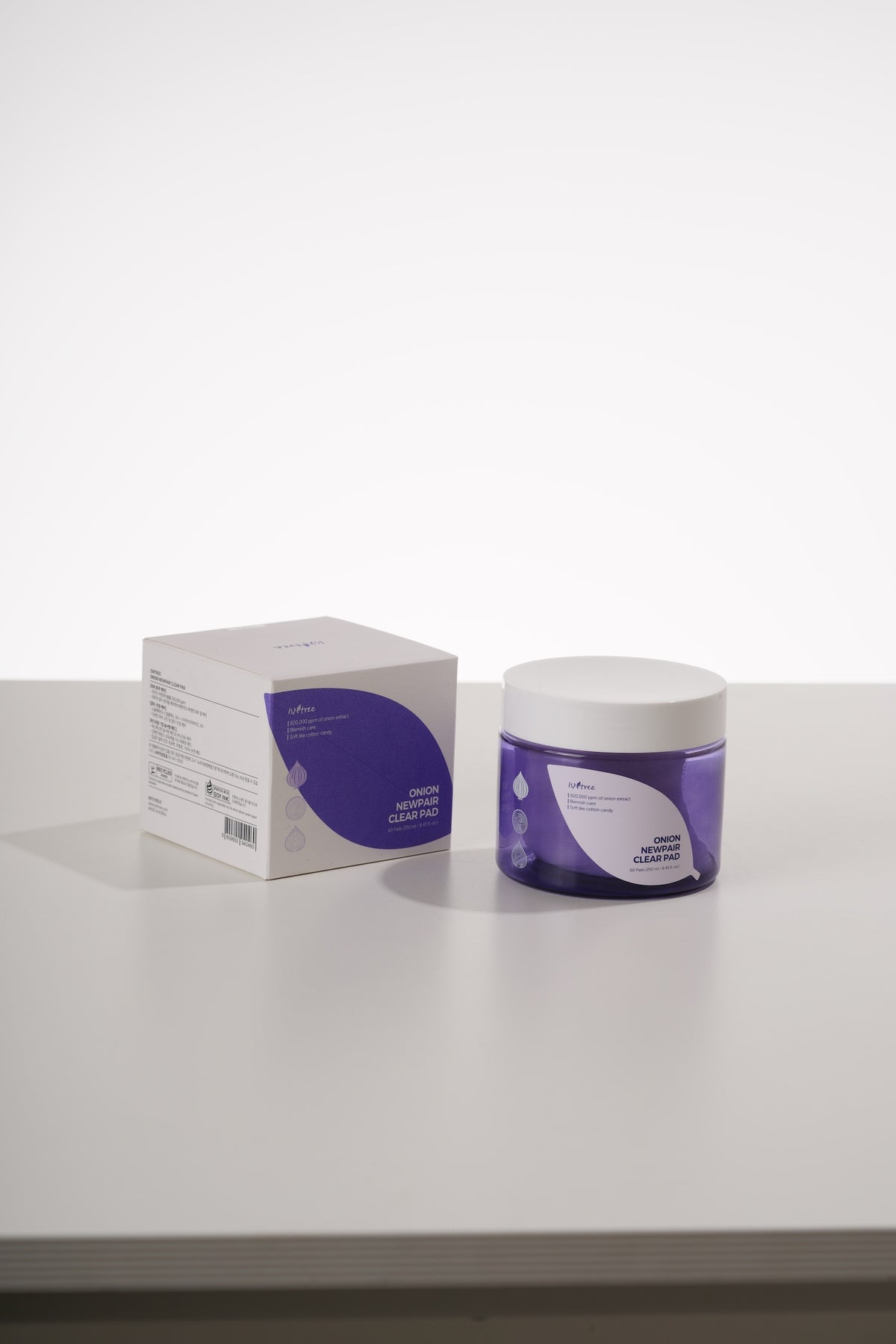 Isntree Onion NewPair Clear — Discos Faciais 250 ml (60 un)