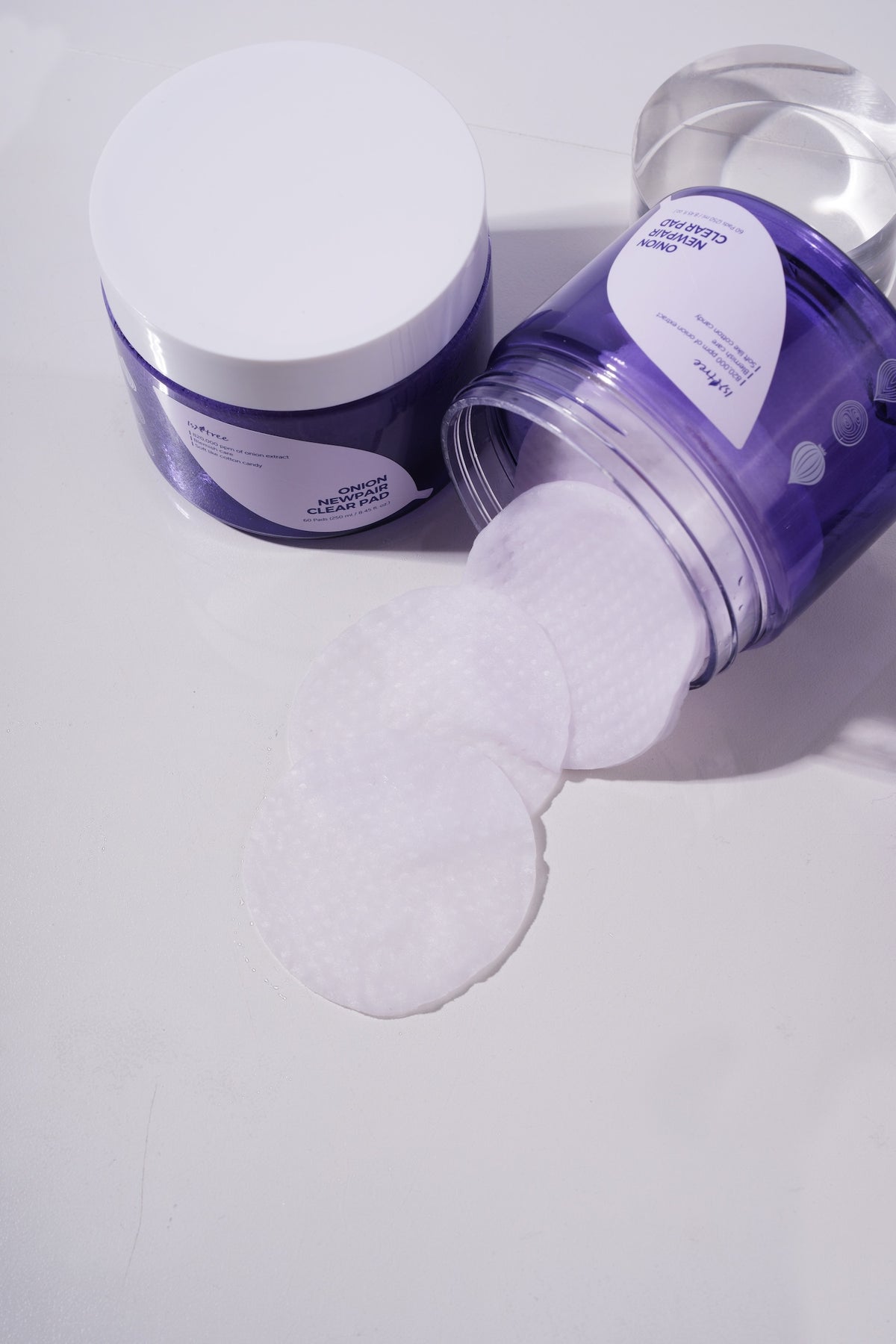 Isntree Onion NewPair Clear — Discos Faciais 250 ml (60 un)