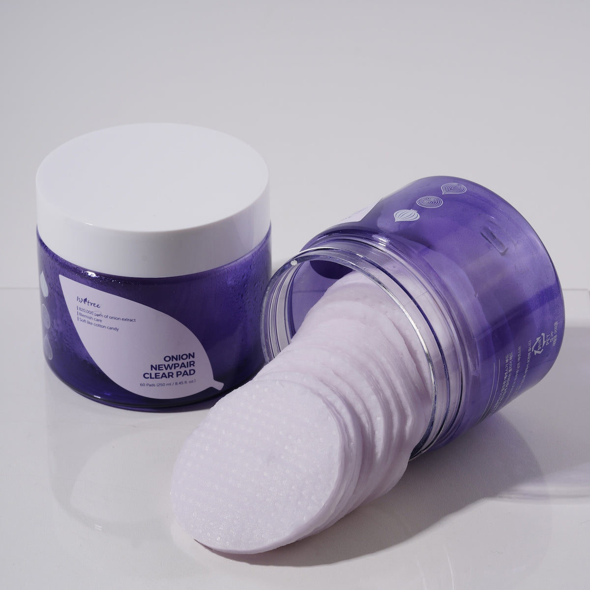 Isntree Onion NewPair Clear — Discos Faciais 250 ml (60 un)