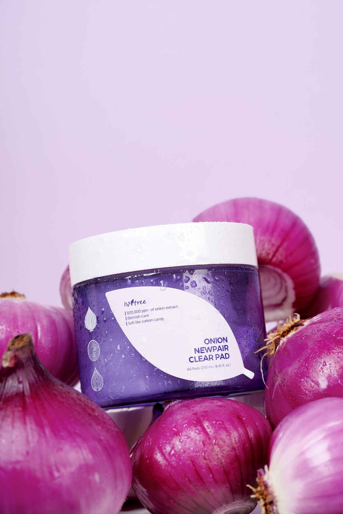 Isntree Onion NewPair Clear — Discos Faciais 250 ml (60 un)