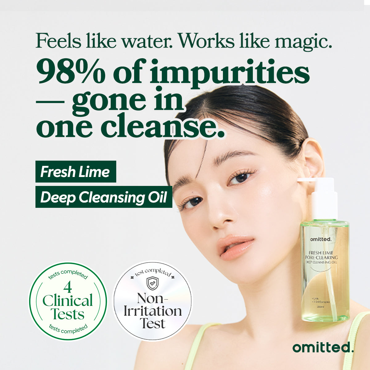 Omitted Fresh Lime — Óleo de Limpeza Facial 200 ml